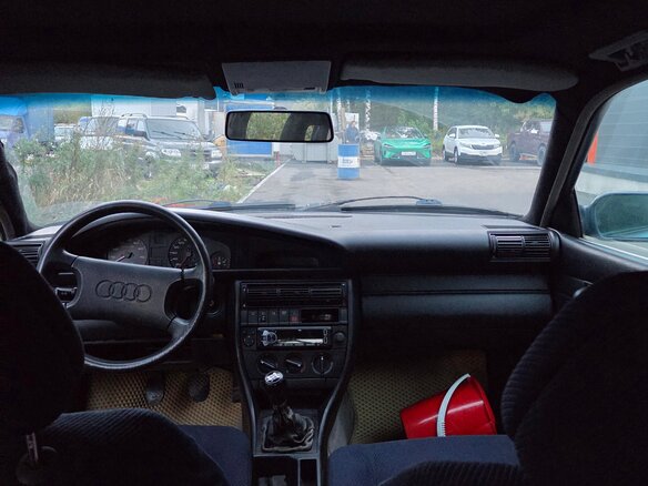 1991 Audi 100 IV (C4), синий, 210000 рублей - вид 5