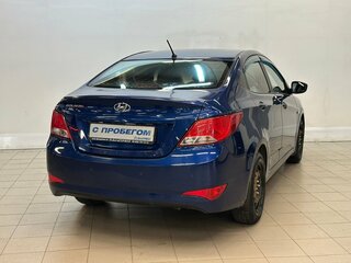 2016 Hyundai Solaris I Рестайлинг, синий, 980000 рублей, вид 4