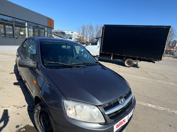 2014 Lada (ВАЗ) Granta I, серый, 285000 рублей - вид 5