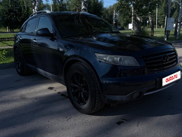 2007 Infiniti FX FX45 I (S50) Рестайлинг, синий - вид 2