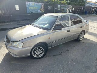 2007 Hyundai Accent ТагАЗ II, бежевый, 340000 рублей, вид 1