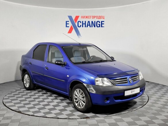 2006 Renault Logan I, синий, 219000 рублей - вид 3