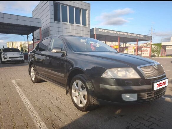2008 Skoda Octavia II (A5), чёрный, 699000 рублей