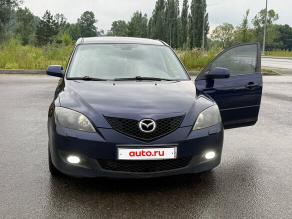 2008 Mazda 3 I (BK) Рестайлинг, синий - вид 1