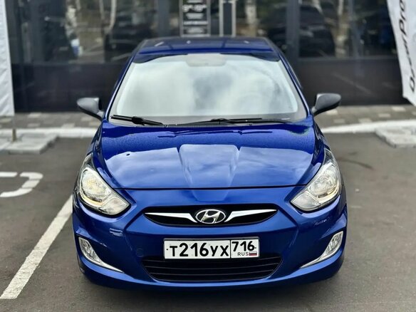 2013 Hyundai Solaris I, синий - вид 1