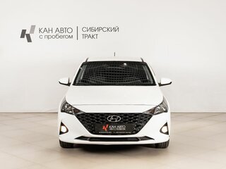 2021 Hyundai Solaris II Рестайлинг, белый, 1218308 рублей, вид 2