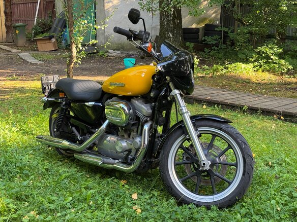 2013 Harley-Davidson Sportster 883, жёлтый, 580000 рублей - вид 10