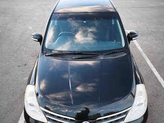 2009 Nissan Tiida Latio I, чёрный, 499000 рублей, вид 3