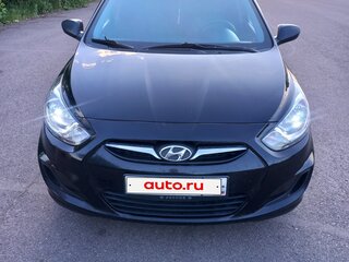 2012 Hyundai Solaris I, чёрный, 550000 рублей, вид 2