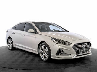 2017 Hyundai Sonata VII (LF) Рестайлинг, белый, 1500000 рублей, вид 3