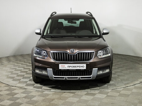2014 Skoda Yeti I Рестайлинг, коричневый, 1029700 рублей, вид 2