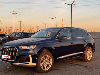2022 Audi Q7 55 TFSI II (4M) Рестайлинг, синий, 6050000 рублей, вид 2