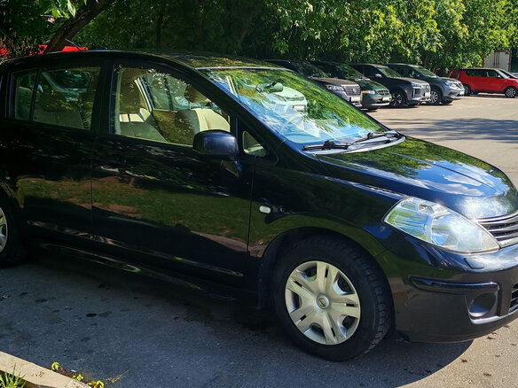 2010 Nissan Tiida I Рестайлинг, чёрный