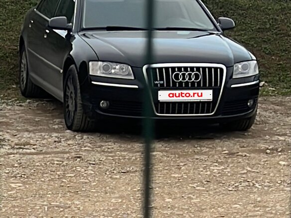 2007 Audi A8 Long II (D3) Рестайлинг 2, чёрный, 1150000 рублей