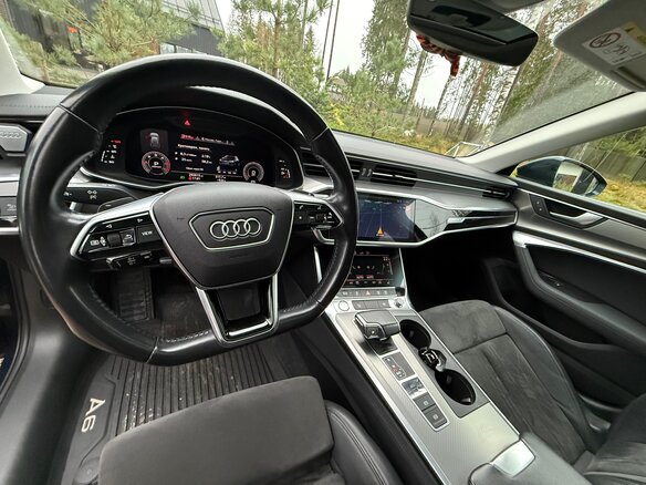 2020 Audi A6 40 TDI V (C8), синий, 2690000 рублей - вид 9