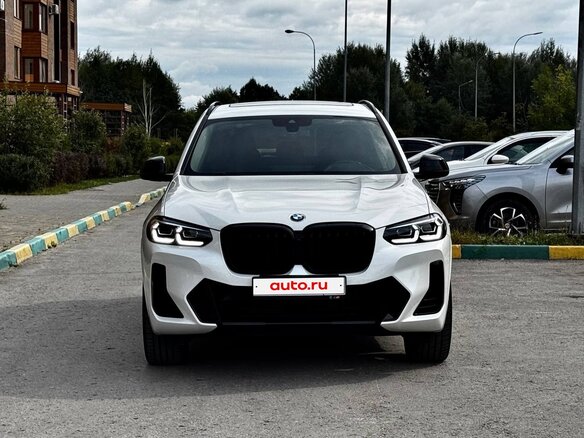 2021 BMW X3 30i xDrive III (G01) Рестайлинг, белый - вид 2