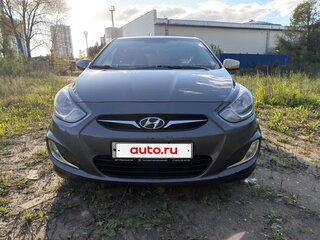 2012 Hyundai Solaris I, чёрный, 504000 рублей, вид 1