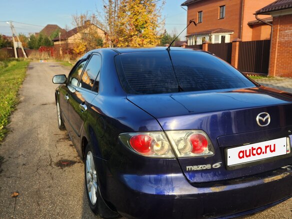 2006 Mazda 6 I (GG) Рестайлинг, синий, 270000 рублей - вид 8