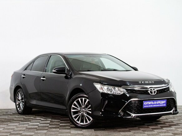2016 Toyota Camry VII (XV50) Рестайлинг, чёрный