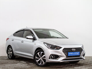 2017 Hyundai Solaris II, серебристый, 1369000 рублей, вид 1