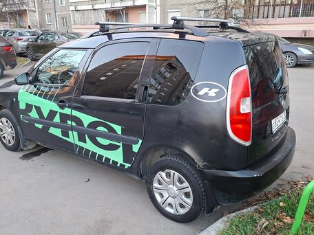 2009 Skoda Roomster I, чёрный, 420000 рублей, вид 4