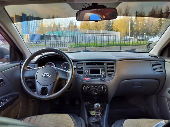 2010 Kia Rio II Рестайлинг, оранжевый, 495000 рублей - вид 6