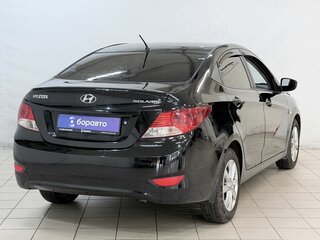 2013 Hyundai Solaris I, чёрный, 799000 рублей, вид 4