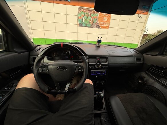 2009 Lada (ВАЗ) Priora I, чёрный, 449000 рублей - вид 10