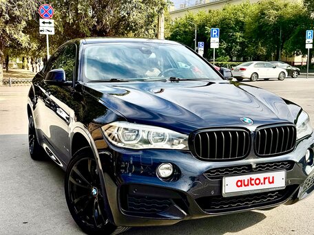 2016 BMW X6 40d II (F16), синий, 3250000 рублей, вид 2