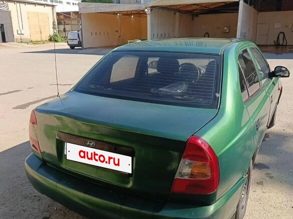 2007 Hyundai Accent ТагАЗ II, зелёный, 325000 рублей - вид 2