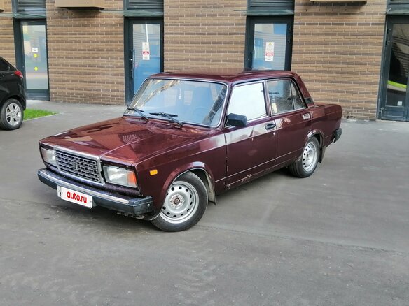 2007 Lada (ВАЗ) 2107, пурпурный, 205000 рублей - вид 6