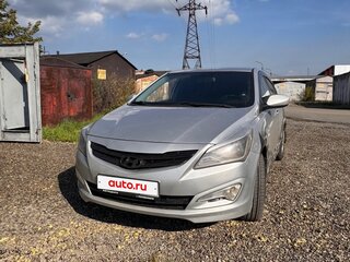 2016 Hyundai Solaris I Рестайлинг, серебристый, 719000 рублей, вид 1