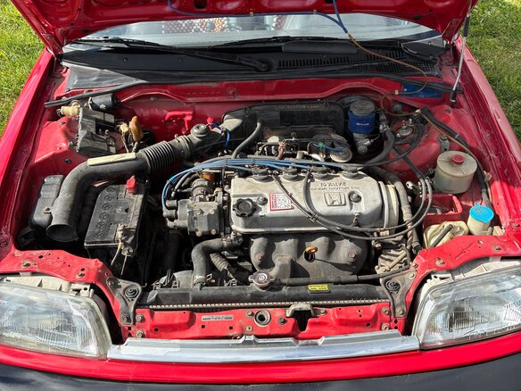 1990 Honda Civic IV, красный, 600000 рублей - вид 10