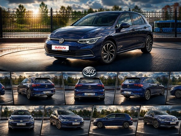 2021 Volkswagen Golf VIII, синий - вид 15
