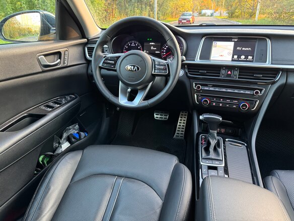 2019 Kia Optima IV Рестайлинг, синий, 1855000 рублей - вид 12