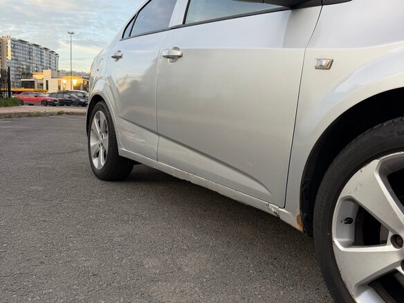 2012 Chevrolet Aveo II, серебристый, 450000 рублей - вид 6