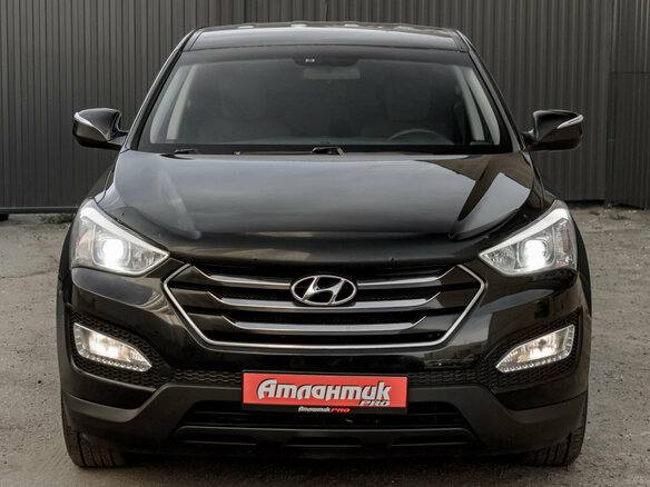 2013 Hyundai Santa Fe III, чёрный, 1780000 рублей - вид 2