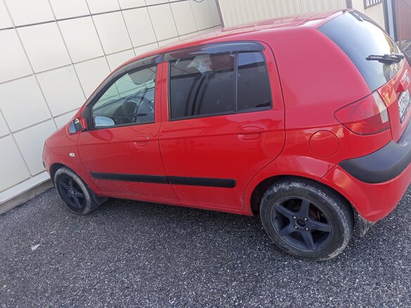 2008 Hyundai Getz I Рестайлинг, красный, 370000 рублей - вид 1