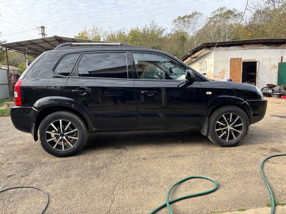 2007 Hyundai Tucson I, чёрный, 530000 рублей - вид 5