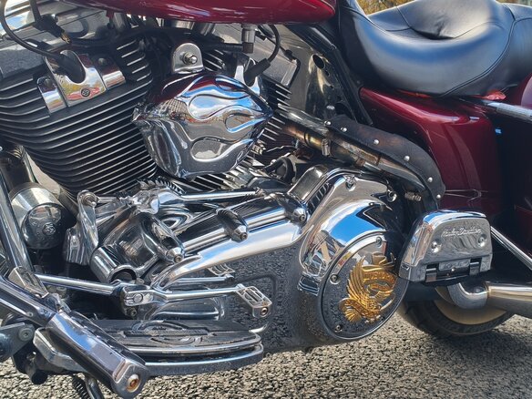 2008 Harley-Davidson Road King, красный, 900000 рублей - вид 12
