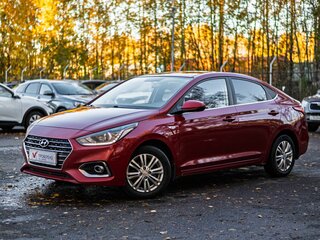2018 Hyundai Solaris II, красный, 1250000 рублей, вид 1