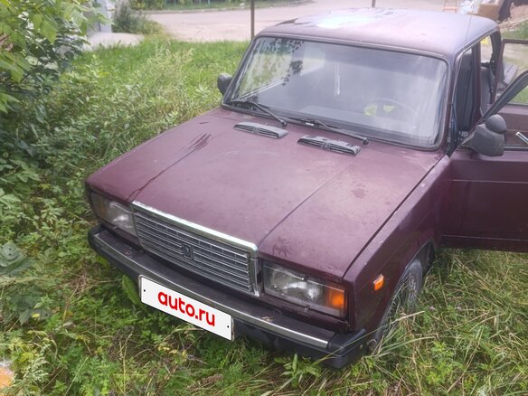 2008 Lada (ВАЗ) 2107, пурпурный - вид 2
