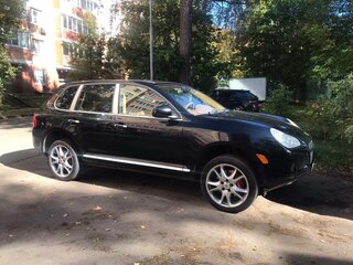 2005 Porsche Cayenne Turbo I (955), чёрный, 1700000 рублей, вид 3