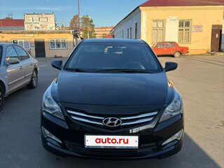 2014 Hyundai Solaris I Рестайлинг, чёрный, 875000 рублей, вид 2