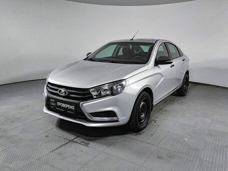2016 Lada (ВАЗ) Vesta I, серебристый, 614000 рублей, вид 1