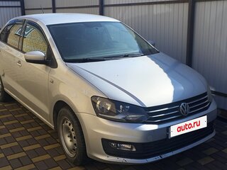 2016 Volkswagen Polo V Рестайлинг, серебристый, 1200000 рублей, вид 2