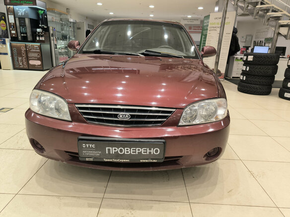 2006 Kia Spectra I Рестайлинг 2, красный, 240000 рублей - вид 1