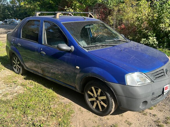 2005 Renault Logan I, синий, 220000 рублей - вид 6