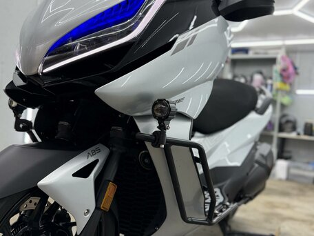 2024 Zontes ZT350E, серебристый, 404990 рублей, вид 4