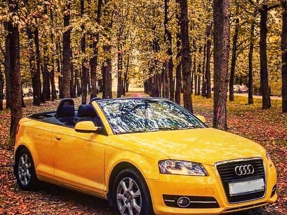 2010 Audi A3 II (8P) Рестайлинг 2, жёлтый, 1550000 рублей - вид 4